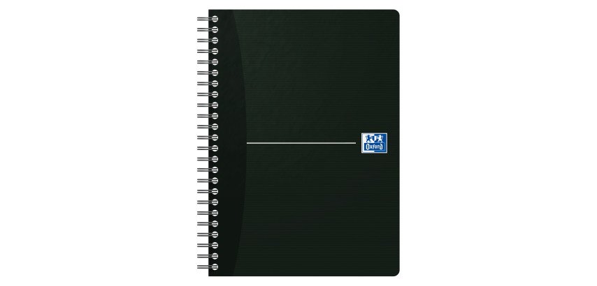 Cahier spirale Oxford Essentials 14,8 x 21 cm - grands carreaux - 100 pages