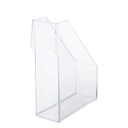 Lagoon magazine holder-crystal (transparent)