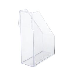 Lagoon magazine holder-crystal (transparent)