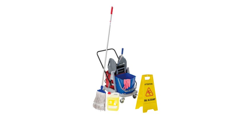 Pack équipement chariot de lavage 2 x 18 litres