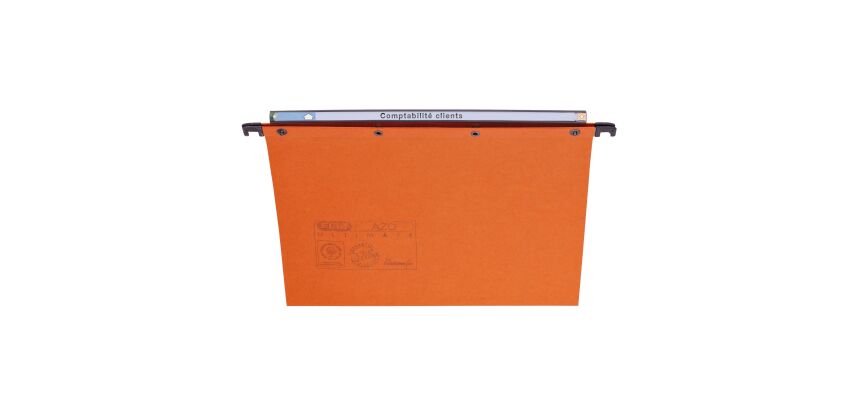 Etiquette dossier suspendu de tiroir 6 x 297 mm Elba couleurs assorties - Paquet de 270