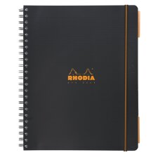 Cahier spirale probook Rhodiactive A4 petit carreaux 23 x 30 cm - 160 pages