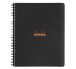 Cahier spirales probook Rhodiactive A4+ 23 x 30 cm - ligné - 160 pages