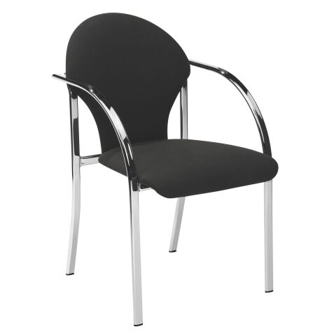 Fauteuil de réunion Visa pieds chromés empilable