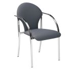 Fauteuil de réunion Visa pieds chromés empilable