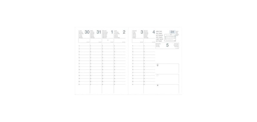 Agenda Eco scolaire semainier - année 2026/2027 - 21 x 27 cm