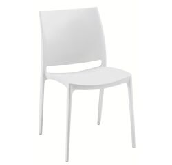 Sedia ospite Elya colore bianco Speciale confezione 3+1 in omaggio