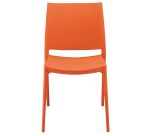 Sedia ospite Elya colore arancio Speciale confezione 3+1 in omaggio