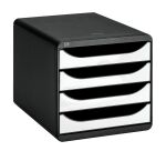 Classification box Exacompta Big Box 4 drawers black case