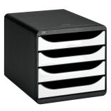 Classification module Exacompta Big-Box 4 white drawers
