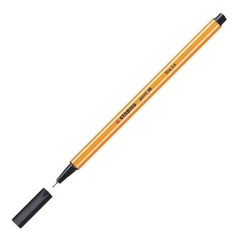 Rotulador Stabilo point 88 punta extrafina negro