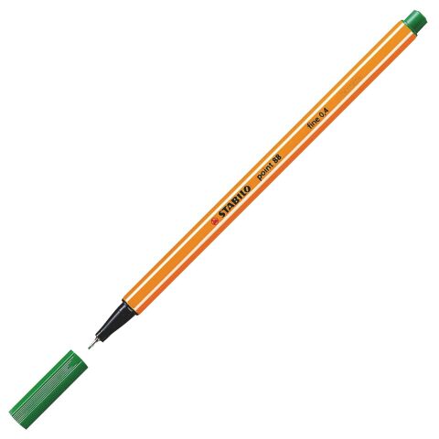 Rotulador Stabilo point 88 punta extrafina verde