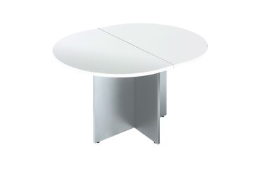 Table de réunion ovale modulable L140 x P 120 cm pieds croix Excellens