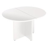Table modulaire L 140 cm plateau blanc pieds croix Essens