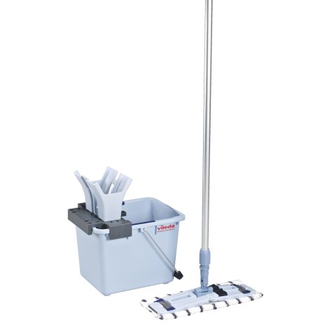 Kuisemmer Vileda 15L met wringer, mop + drager