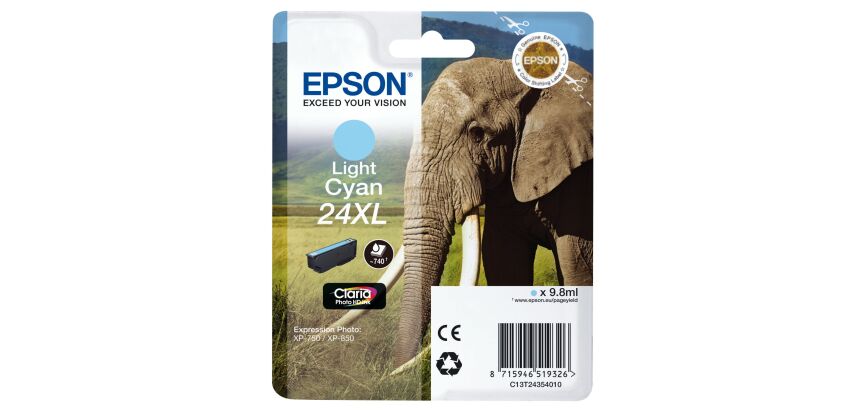 Cartouche Epson24XL Haute capacité couleurs séparées pour imprimante jet d'encre