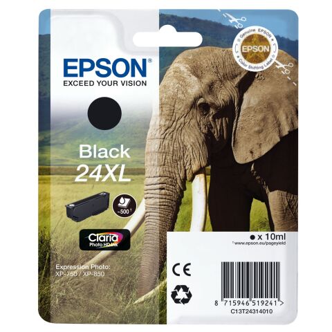 Epson 24XL Cartucho original negro alta capacidad (500 páginas)
