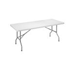 Table pliante rectangulaire polyvalente en polyéthylène