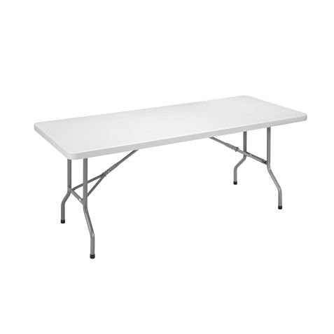 Table multi-usages pliante d'extérieure grise L 183 x P 76 cm