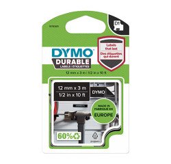 Cinta DYMO D1 DURABLE 12Mmx3M D.Negro