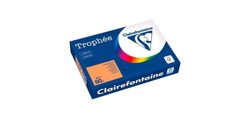 Riem 500 bladen Clairefontaine Trophée A4 80 g intense kleuren