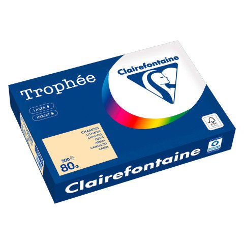 Papel Clairefontaine Throphée A4 80g 500 hojas Beige
