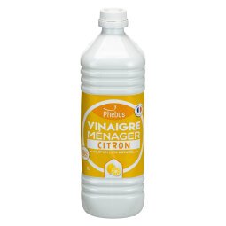 Vinaigre ménager 9,5° citron - Flacon de 1 L