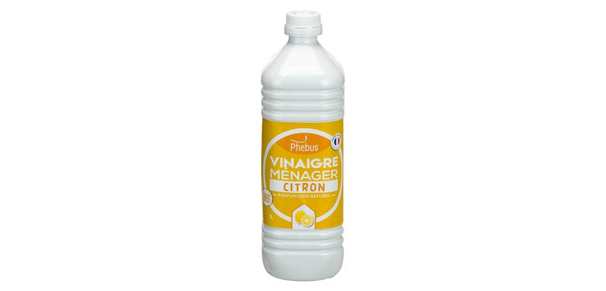 Vinaigre ménager 9,5° citron - Flacon de 1 L
