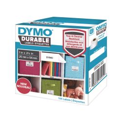 Rollo de etiquetas DYMO DURABLE 25 X 54mm Caja de 160 - Blanco
