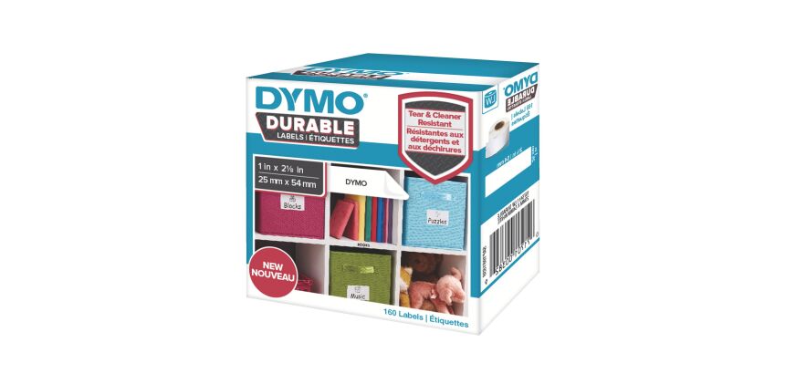 Rollo de etiquetas Blanco Dymo Durable 25 x 54mm - Caja de 160