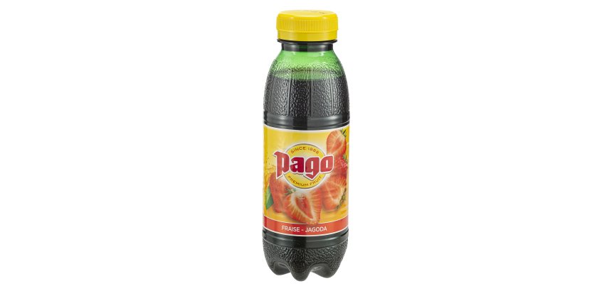 Jus Pago fraise bouteille 33 cl - Carton de 12
