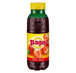 Jus Pago fraise bouteille 33 cl - Carton de 12