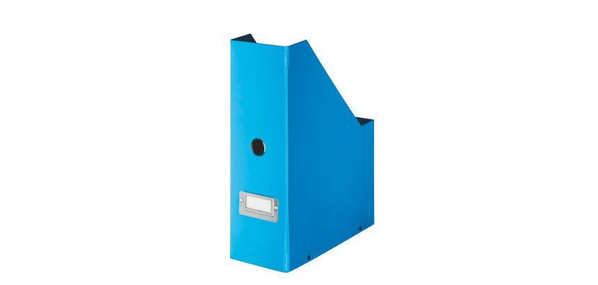 Revistero Click & Store Wow de Leitz reverso 10,3 cm azul
