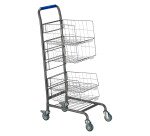 Chariot courrier métal sans corbeilles