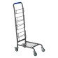 Metallic mail cart without baskets