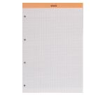 Bloc bureau Rhodia format A4 + grands carreaux 80 feuilles