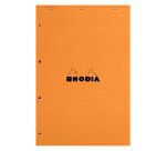 Bloc bureau Rhodia format A4 + grands carreaux 80 feuilles
