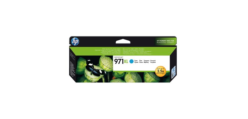 Cartouche HP 971XL haute capacité couleurs séparées pour imprimante jet d'encre