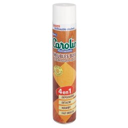 Dépoussiérant aérosol bois  4 en 1 Carolin professionnel - Aérosol 750 ml