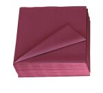 Serviettes de table unies en ouate Lotus couleur 39 x 39 cm
