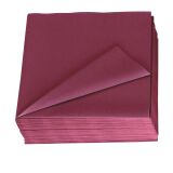 Serviette en ouate Lotus papier 39 x 39 cm, bordeaux - Paquet de 150
