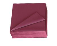 Serviettes de table unies en ouate Lotus couleur 39 x 39 cm