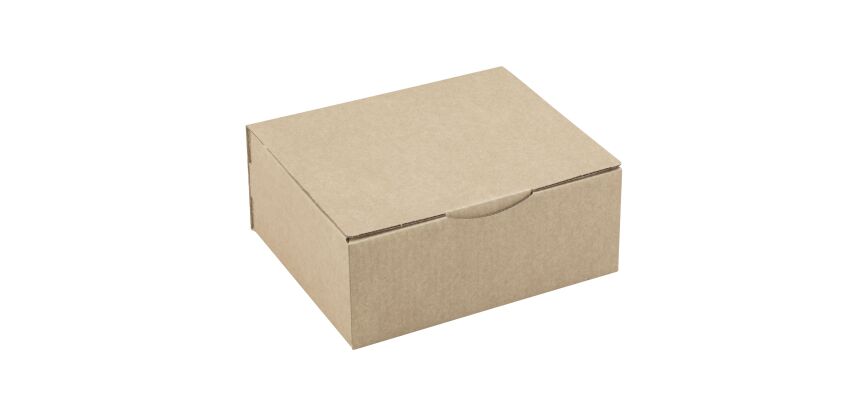 Boîte postale kraft brun simple cannelure H 10 x L 20 x P 25 cm