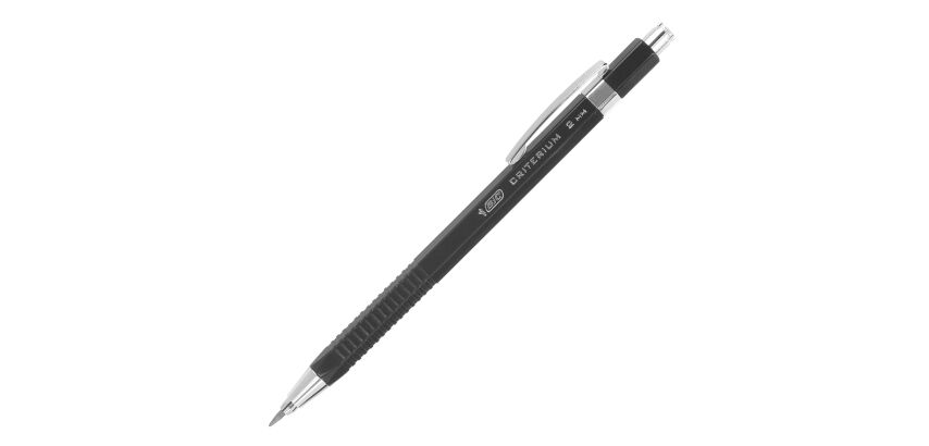 Propelling pencil Bic Criterium refillable point 2 mm HB black