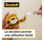 Ruban adhésif Scotch double face sur dévidoir