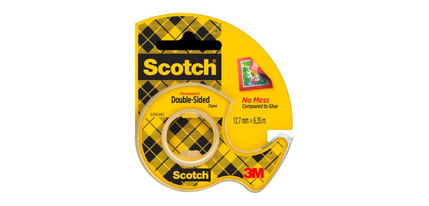 Cinta de doble cara con dispensador 12 x 6,3 Scotch