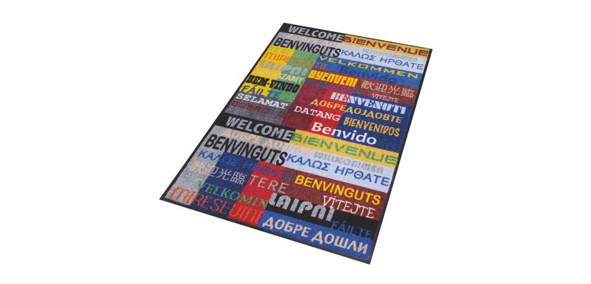Tapis intérieur déco 90 x 150 cm multicolor