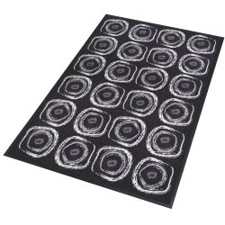 Tapis intérieur déco 90 x 150 cm anthracite