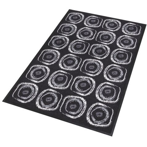 Tapis intérieur déco 90 x 150 cm anthracite