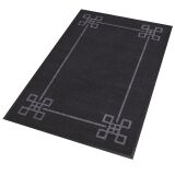 Tapis intérieur déco 90 x 150 cm noir